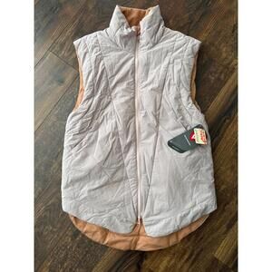 NEW FP Movement Women's Slalom Reversible Fleece Vest Crysal Ball Pink Size XS